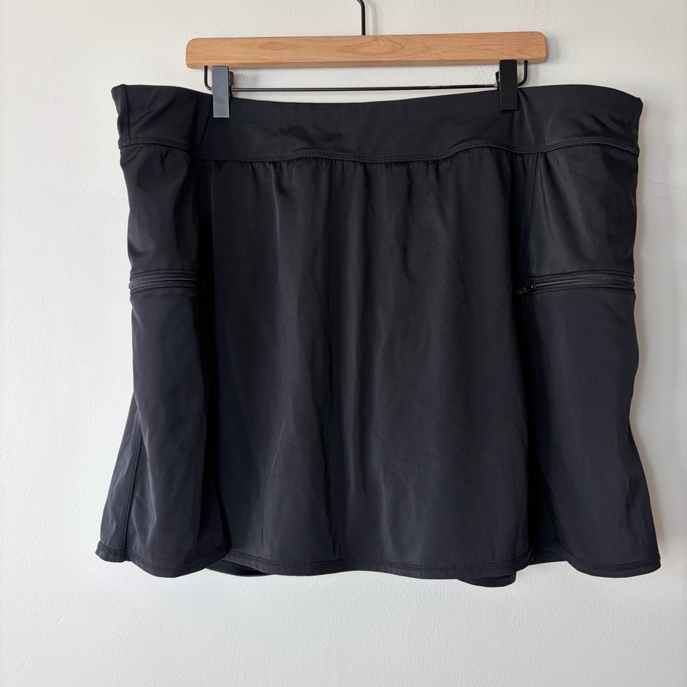 Swimsuits for‎ All Black Skort Swim Bottoms 24